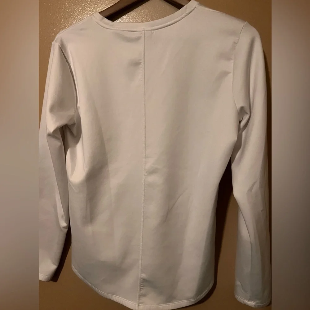 Nike comfy long sleeved white top size medium